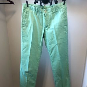 Bonobos like new mint green trousers 30/32